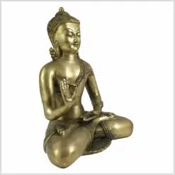 Lehrender Buddha 6,1kg Messing Seite Rechts