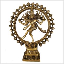 Tanzender Shiva 2,2kg Messing Vorderansicht