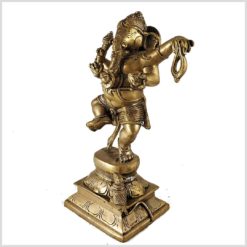 Tanzender Ganesha Messing Seitenansicht