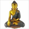 Erdender Buddha Kundal Messing graugold Vollansicht