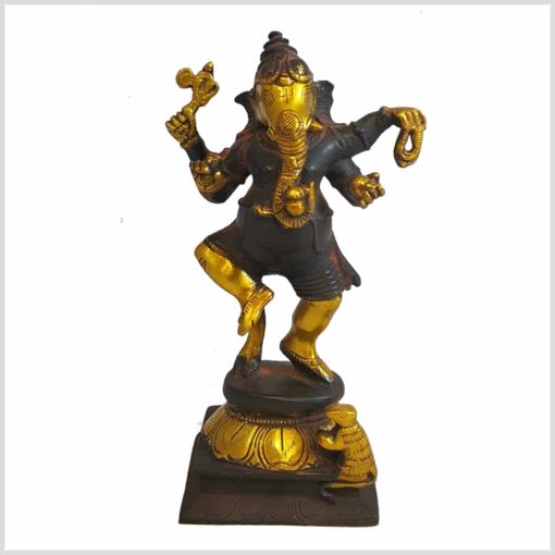 Ganesha Stehend braungold Vorderansicht