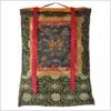 Leben des Buddhas Thangka auf schwarzen Hintergrund