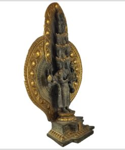Avalokiteshvara 38cm nepalgrün Seitenansicht