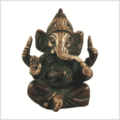 Briefbeschwerer-Ganesha-Messing-rotgrün