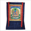 Medizinbuddha Thangka grün Vollansicht