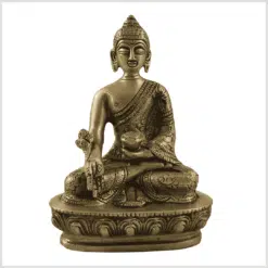 ME-New Buddha Medizinbuddha 14cm Messing Vorderansicht
