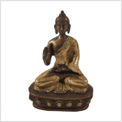 Amoghasiddhi Segnender Buddha Messing Kupfer 14cm
