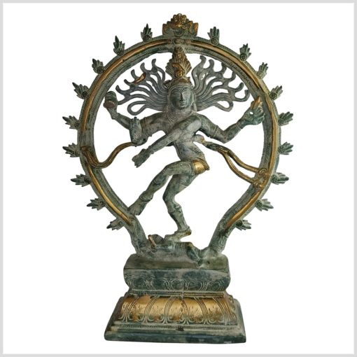 Tanzender Shiva 33cm altantikgrün