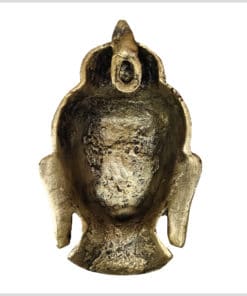 Buddhakopf Maske Messing 14cm hinten