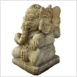 Ganesha Statue aus Sandstein 32,5cm 7kg links