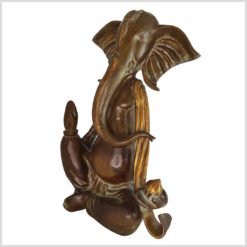 Ganesha braungrün 38cm Modern links