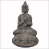 Abhaya Mudra Buddha 18,5cm steingrau vorne