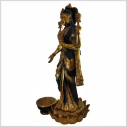 Lashmi Statue Messing braungold 62,5cm links