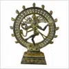 Shiva altgruen Patina 366g 23,5cm vorne