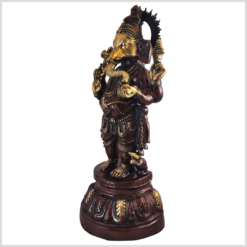 Stehender Ganesha Messing rotgold 58cm links