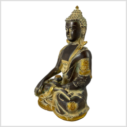 ME-Erdender-Buddha-25cm-braunantik-Ashtamangala-3kg-links