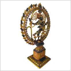 Shiva Nataraja schwarzrotgoldantik 71cm 19kg rechts