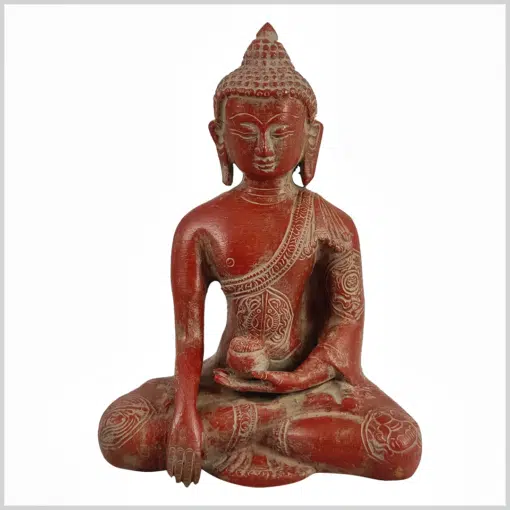 Erdender Buddha rotantik 19,2cm Vorderseite
