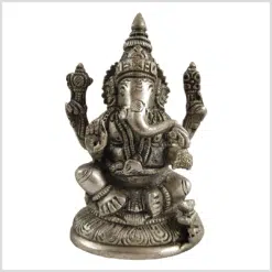Ganesha 12cm 860g Silber vorne