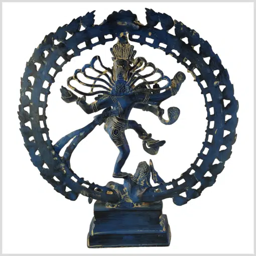 Shiva Nataraja 42cm lapisblau Rückseite