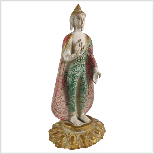 Stehender Buddha 28,5cm bunt rechts