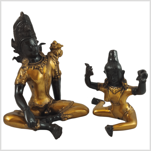 Buddha Shakti 26cm 6kg schwarzgold vorne