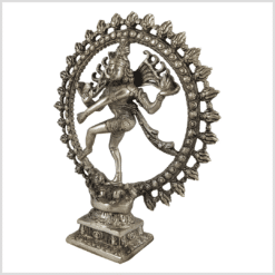 Shiva Nataraja 29cm vollversilbert Seite Links