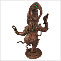 Tanzender Ganesha Kupferbronze Rishi Risi 12kg hinten