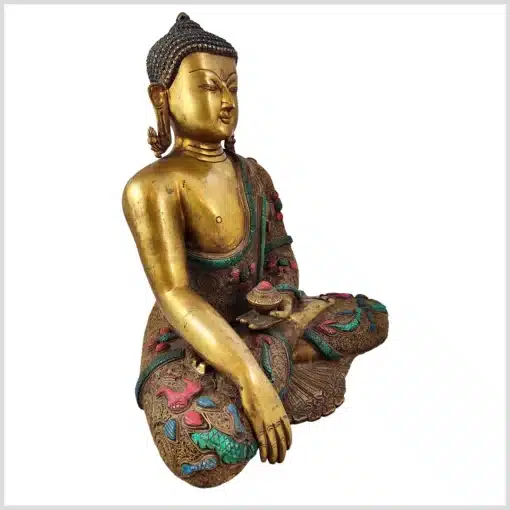 Erdender Buddha Kupferantik Filigri rechts