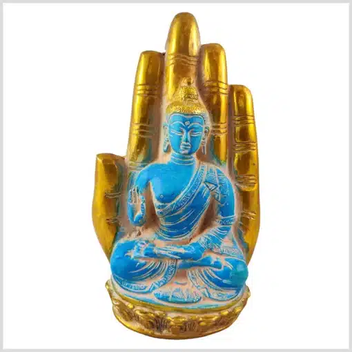 Buddhahand 23cm 14cm 3kg blaugold vorne