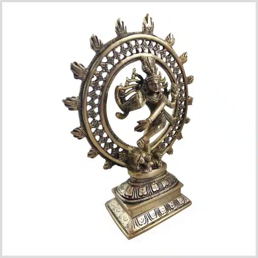Shiva Nataraja 21cm Messing rechte Seite