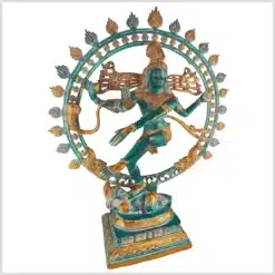 Shiva Nataraja 23kg 83cm Messing türkisgold links