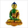 Erleuchteter Buddha Messing nepalstil grün 25cm 3kg vorderseite