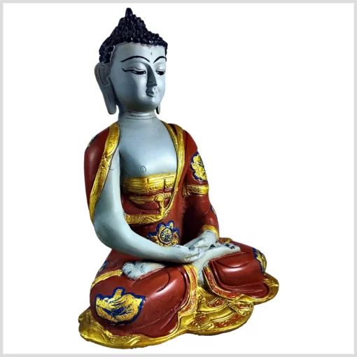 Erleuchteter Buddha Nepalstil grau 25cm 3kg rechts