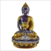 Erleuchteter Buddha 33cm auberginegold Meditation Vorder