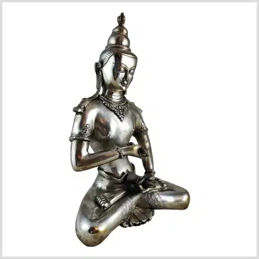 Vajrasattva Statue 33,5cm 4,5kg Silber Vollsilber rechte Seite
