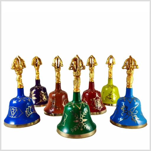 Glockenset aus sieben unterschiedlichen Farben