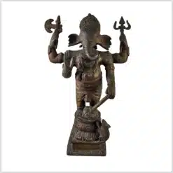 Alter Ganesha Stehend 33cm hoch 20cm breit 4,5kg Vorderseite